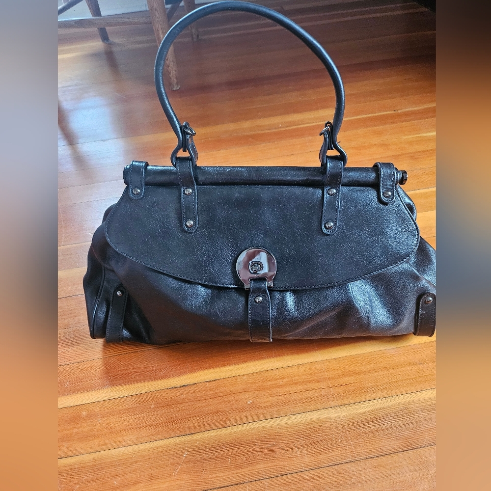 Black Leather Handbag